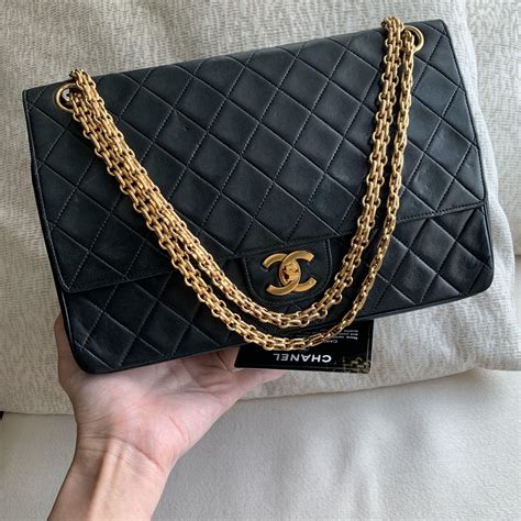 used chanel classic flap bag|chanel classic flap bag vintage.